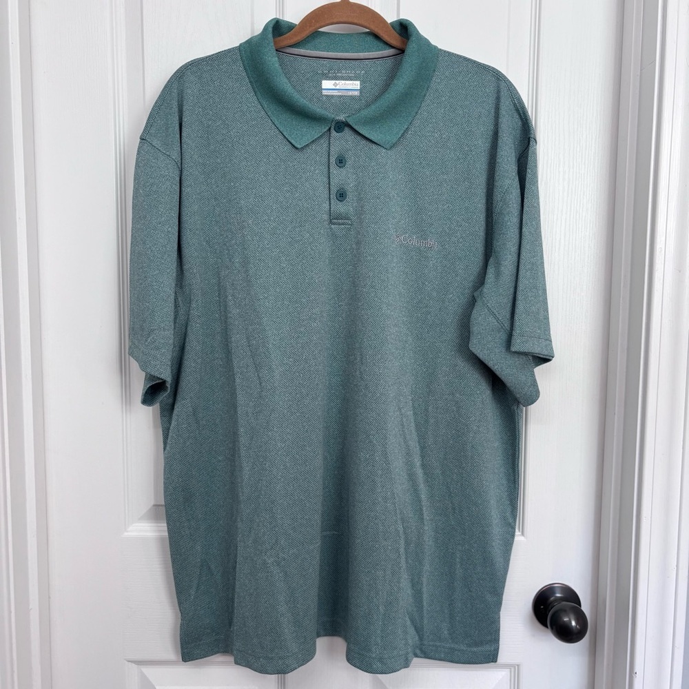 Green Omni-Shade Polo Shirt | Columbia 1X - Picture 9 of 9